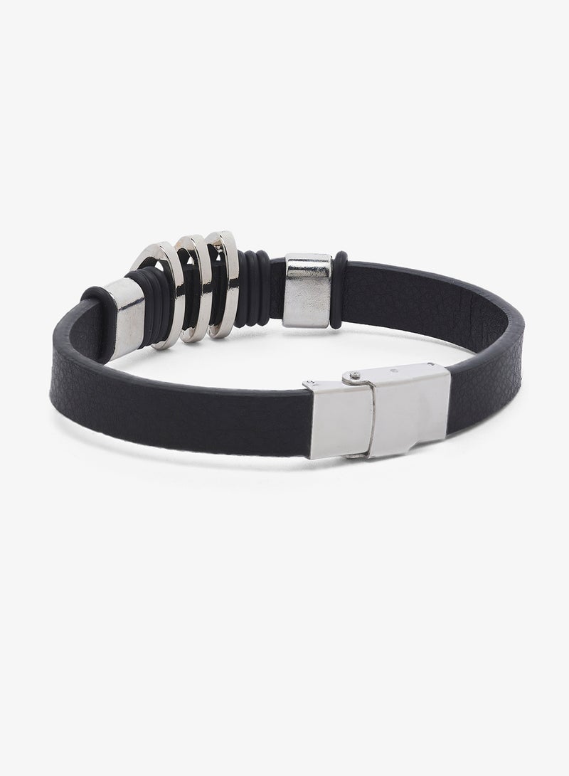 Seventy Five Faux Leather Bracelet - Image 2